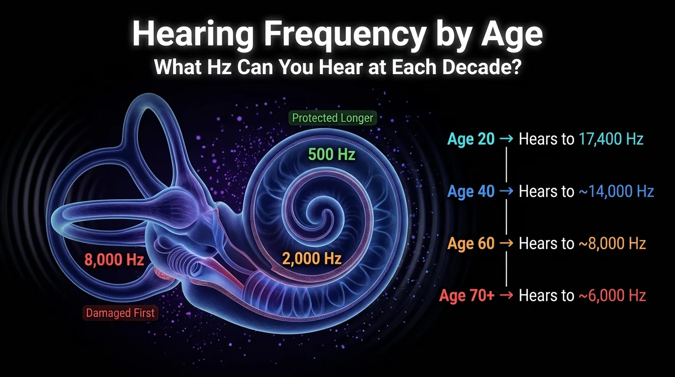 Hearing Frequency by Age: What Hz Can You Hear at Each Decade?