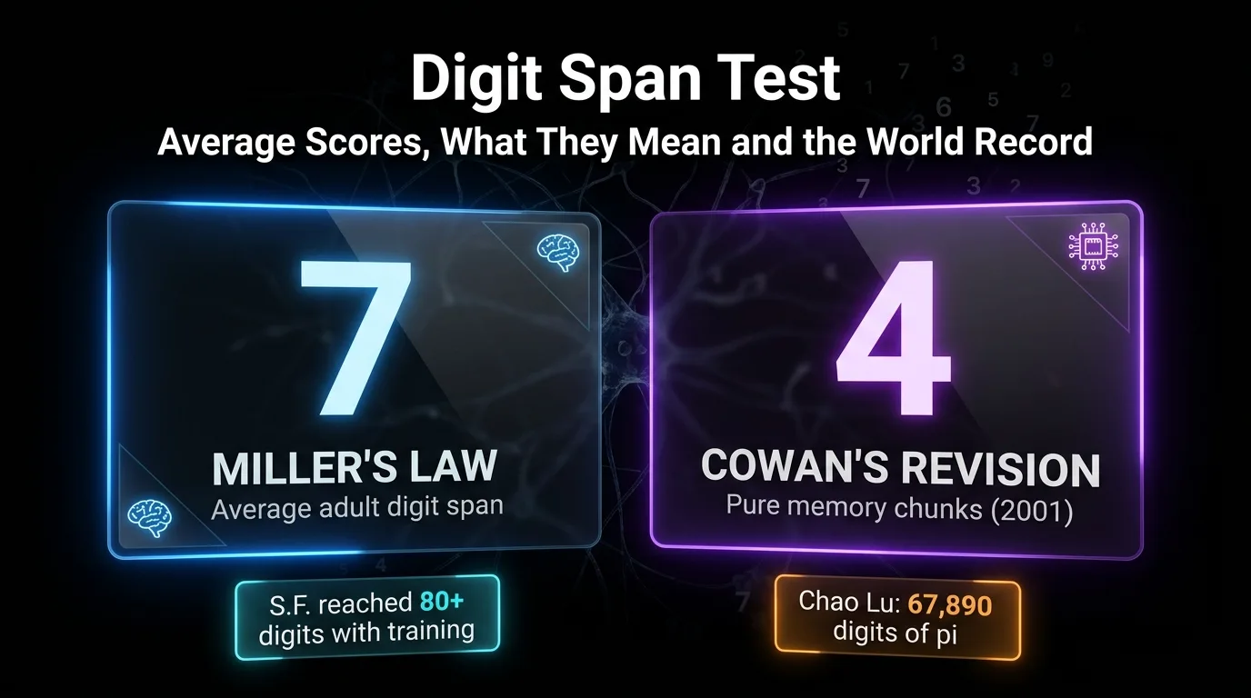 Digit Span Test: Average Scores, What They Mean and the World Record
